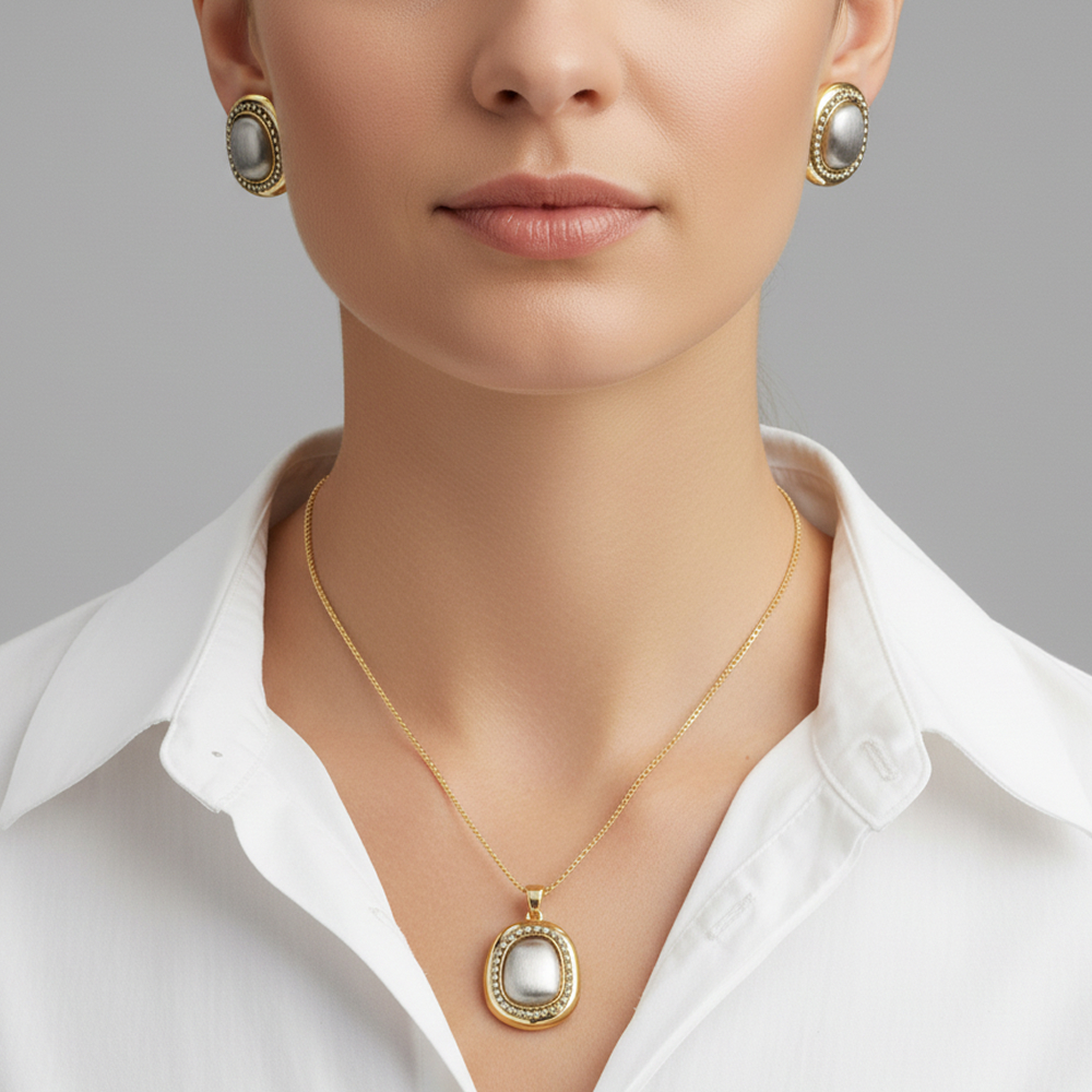 Комплект Fiore Luna, колье и серьги SG207547E-001 G