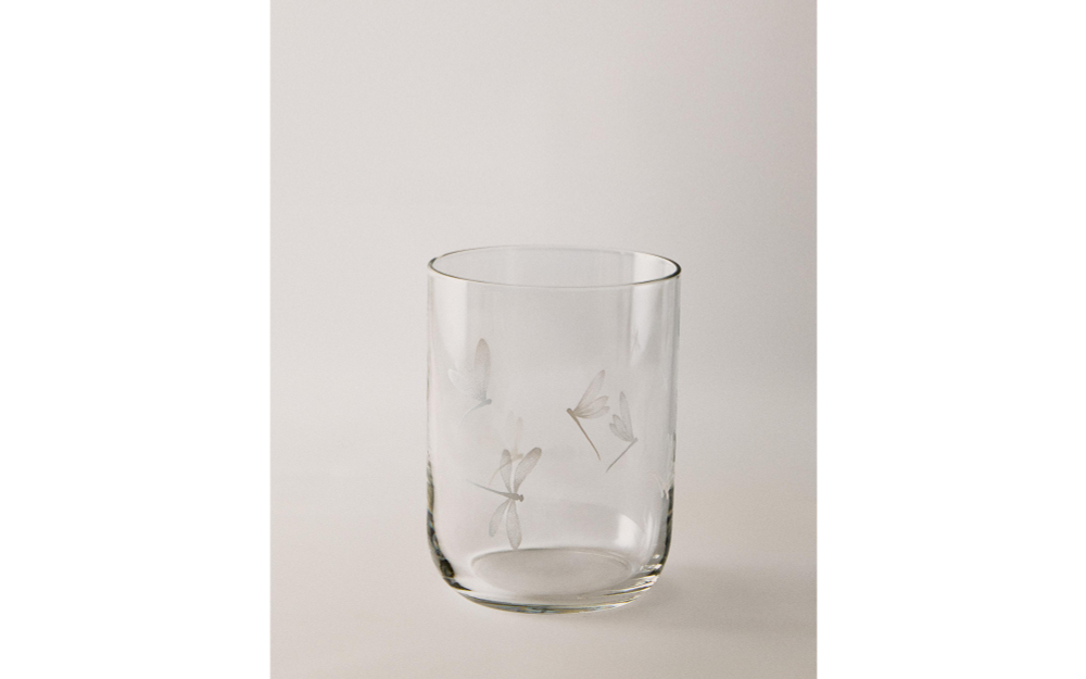 Zara Home стакан из стекла, цвет белый, 9.8 см