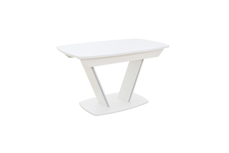 Стол Аврора Дрезден, OPTIWHITE Белый/Белый матовый шагрень