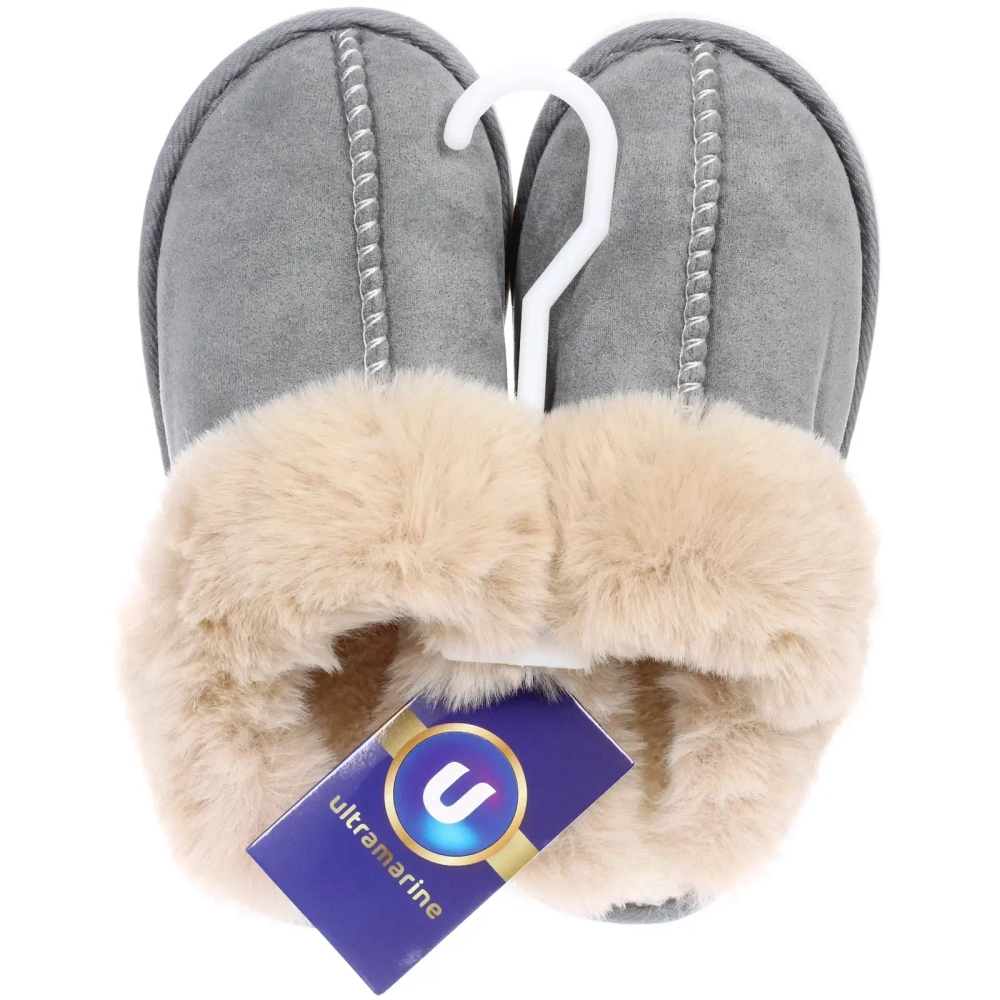 Тапочки женские домашние «IRIS», цвет серый, р-р 36/37