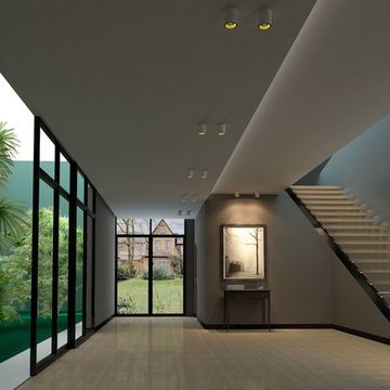 Накладной светодиодный светильник 358486 белый/золото Recte Novotech