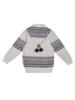 Кофта вязаная на молнии с капюшоном