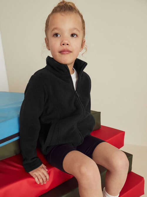 Куртка флисовая на молнии для девочки Next C41-124, Черный