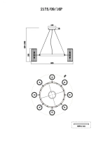 Подвесная люстра Stilfort TWIN 2175/09/16P