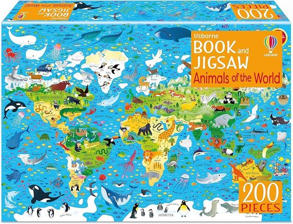 Usborne Book and Jigsaw Animals of the World