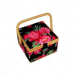 Шкатулка тканевая "Воздушный пион"