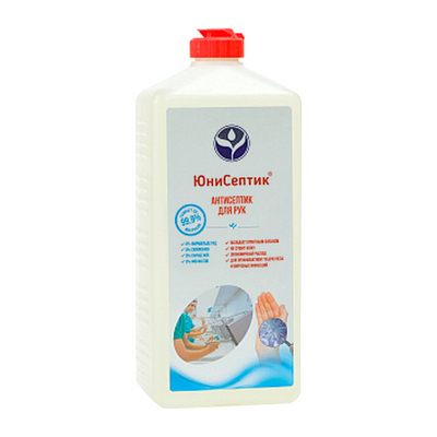 ЮниСептик кожный спиртовой антисептик 1 л