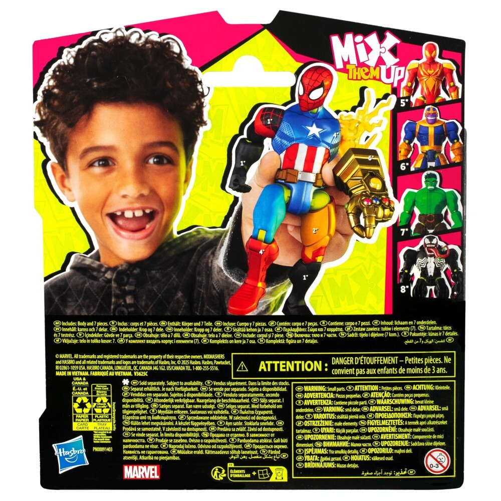 Hasbro Marvel MixMashers - Человек-паук 12 см Фигурка Мстителей F9213