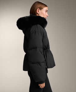 Oysho Короткий пуховик с наполнителем из 100%-го пуха, черный