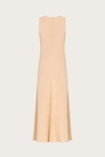 Платье - сорочка из бежевого шелка