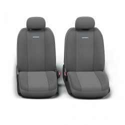 Авточехлы AUTOPROFI GOBELEN серый/в серую полоску размер М