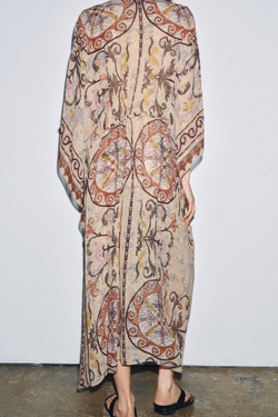 ZARA ПЛАТЬЕ-ТУНИКА С ПРИНТОМ — ZW COLLECTION, РАЗНОЦВЕТНЫЙ