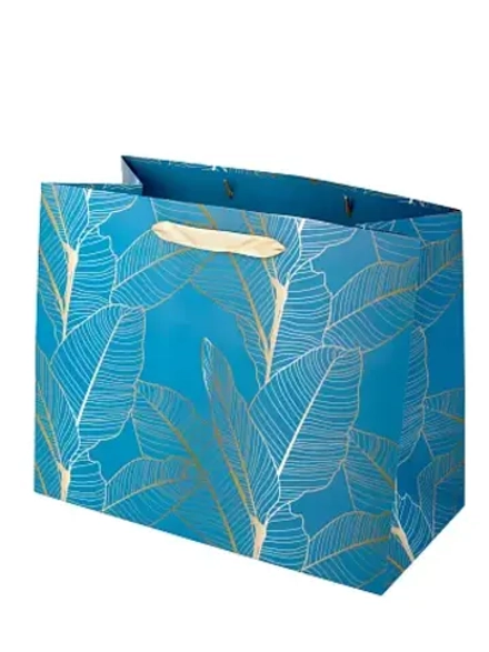 Пакет бумажный "Изумрудный лес" 26х32х16см