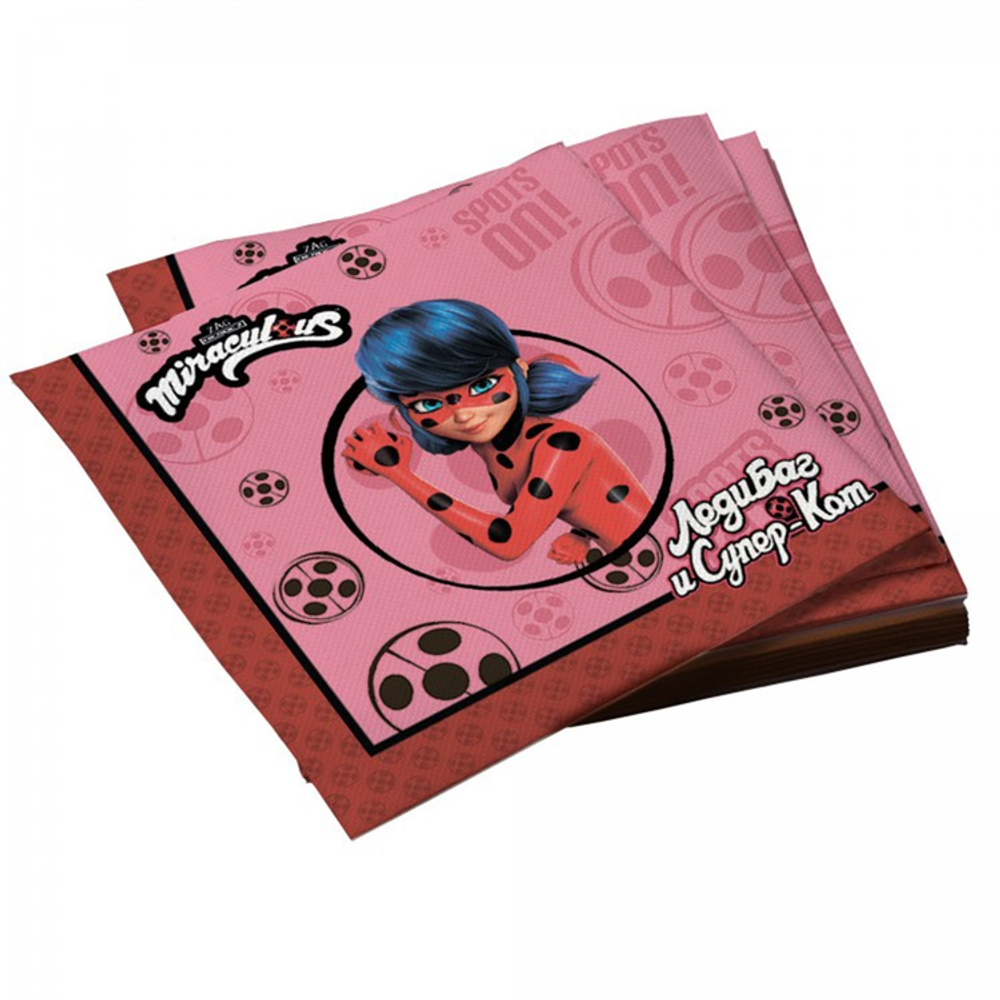 Купить салфетки одноразовые Леди Баг