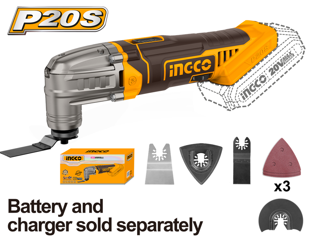 Аккумуляторный реноватор 20 В INGCO CMLI2022