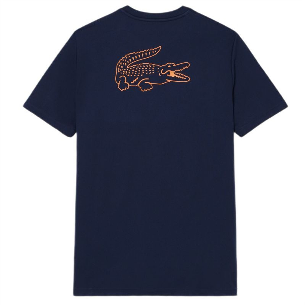 Теннисная футболка Lacoste Ultra Dry Sport - navy blue