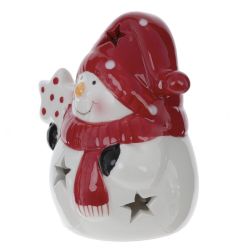 GAEM Фигурка декоративная "Снеговик" с подсветкой (LR44x2), L8 W6,5 H9,5 см
