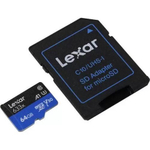 Карта памяти Lexar High-Performance 633x microSDXC 64 ГБ UHS-I W/R 100/45 C10 A1 V30 U3 с адаптером