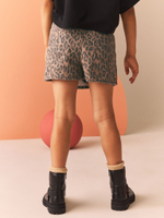 Юбка-шорты для девочки Next N96-081, Коричневый, Черный