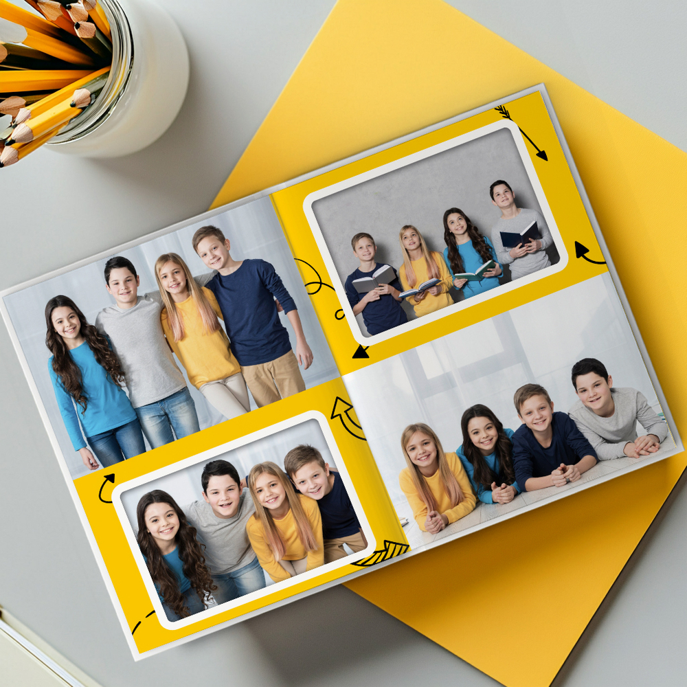 PSD-Шаблон фотокниги "Arrows"