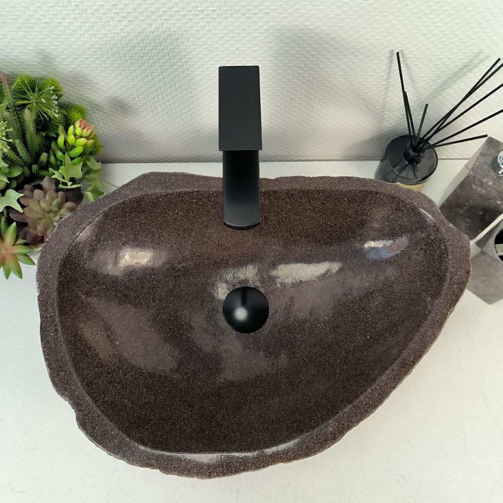 Раковина из речного камня RS-65568 53*37*15 0857