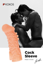 Насадка Kokos с дополнительной стимуляцией телесная 13,8 см