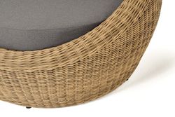 "Барселона" диван из искусственного ротанга трехместный, цвет соломенный