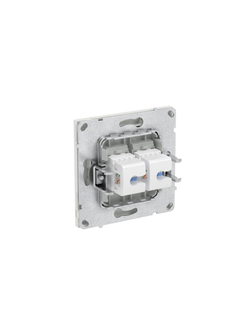 Розетка компьютерная 2-м KANT RJ45 кат.5E без шторки бел. песок DKC 7010664