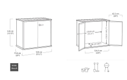 Уличный шкаф пластиковый Keter Patio Store 1000 л