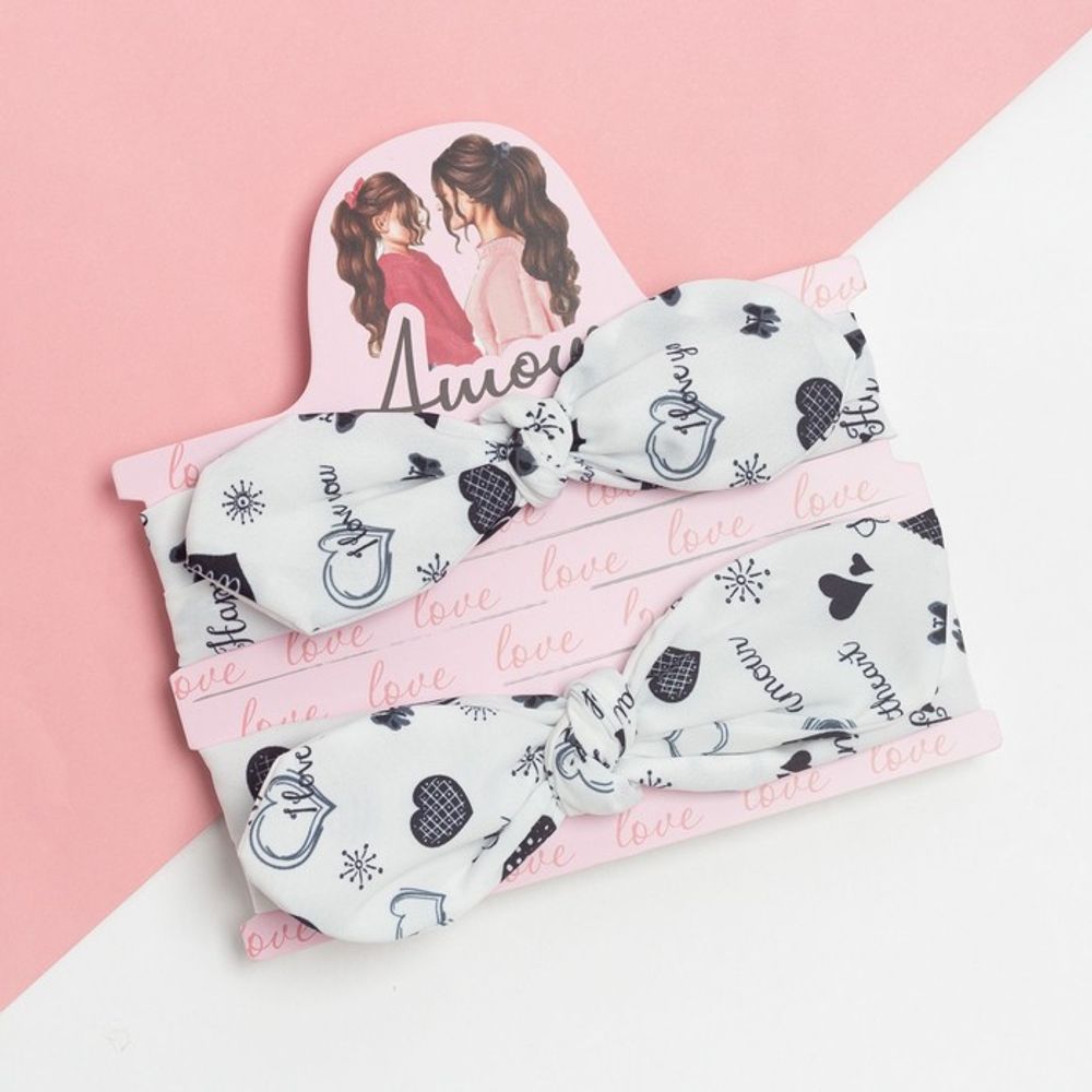 Повязки на голову для мамы и дочки «Крошка Я», 2 шт