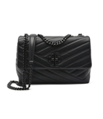 Кожаная сумка-мессенджер TORY BURCH - черный(90856)