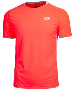 Детская теннисная футболка Lotto Top Ten B Tee PRT PL - red orange