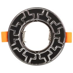 ST5 CH/BK Светильник ЭРА штампованный MR16,12V/220V, 50W черный/хром