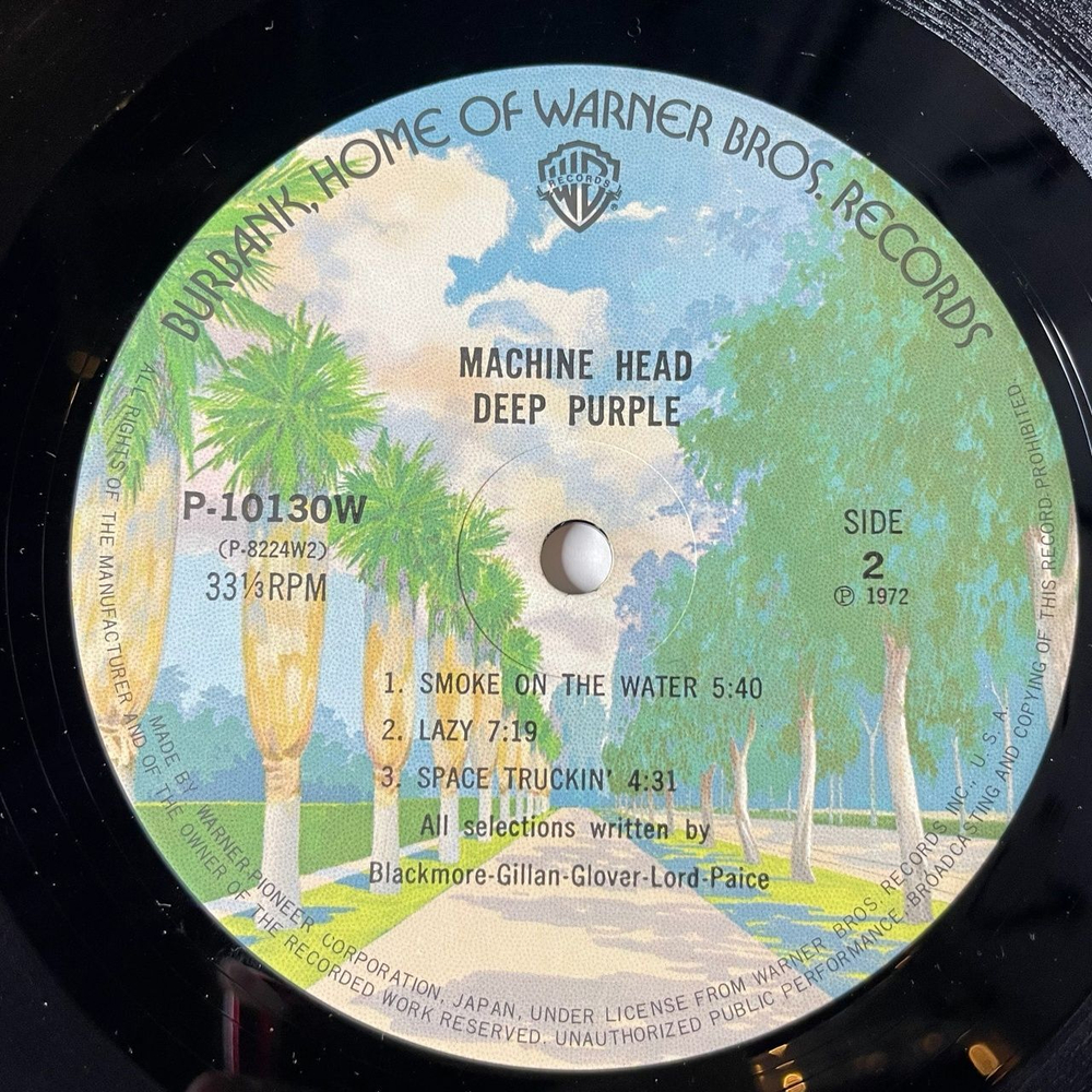 Винтажная виниловая пластинка LP Deep Purple Machine Head (Japan 1976) (No Obi) Pictures Of Home P-10130W