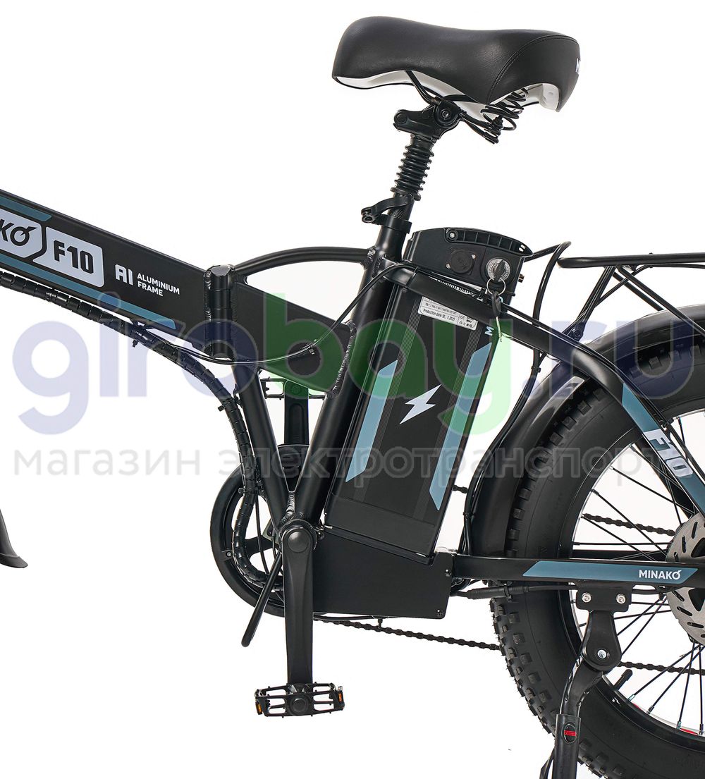 Электровелосипед Minako F10 Pro (48V/20Ah) - Серый обод фото №5