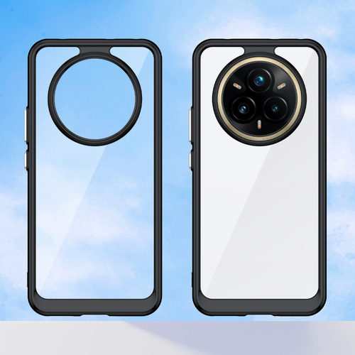 Усиленный защитный чехол с черными боковыми рамками для Realme 14 Pro+ Плюс