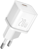 Зарядное устройство Baseus GaN5S 1C 20W USB Type-C белый