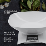 Весы кухонные электронные, Polaris, PKS 0323DL, чаша, точн 1 г, до 3 кг, 6280