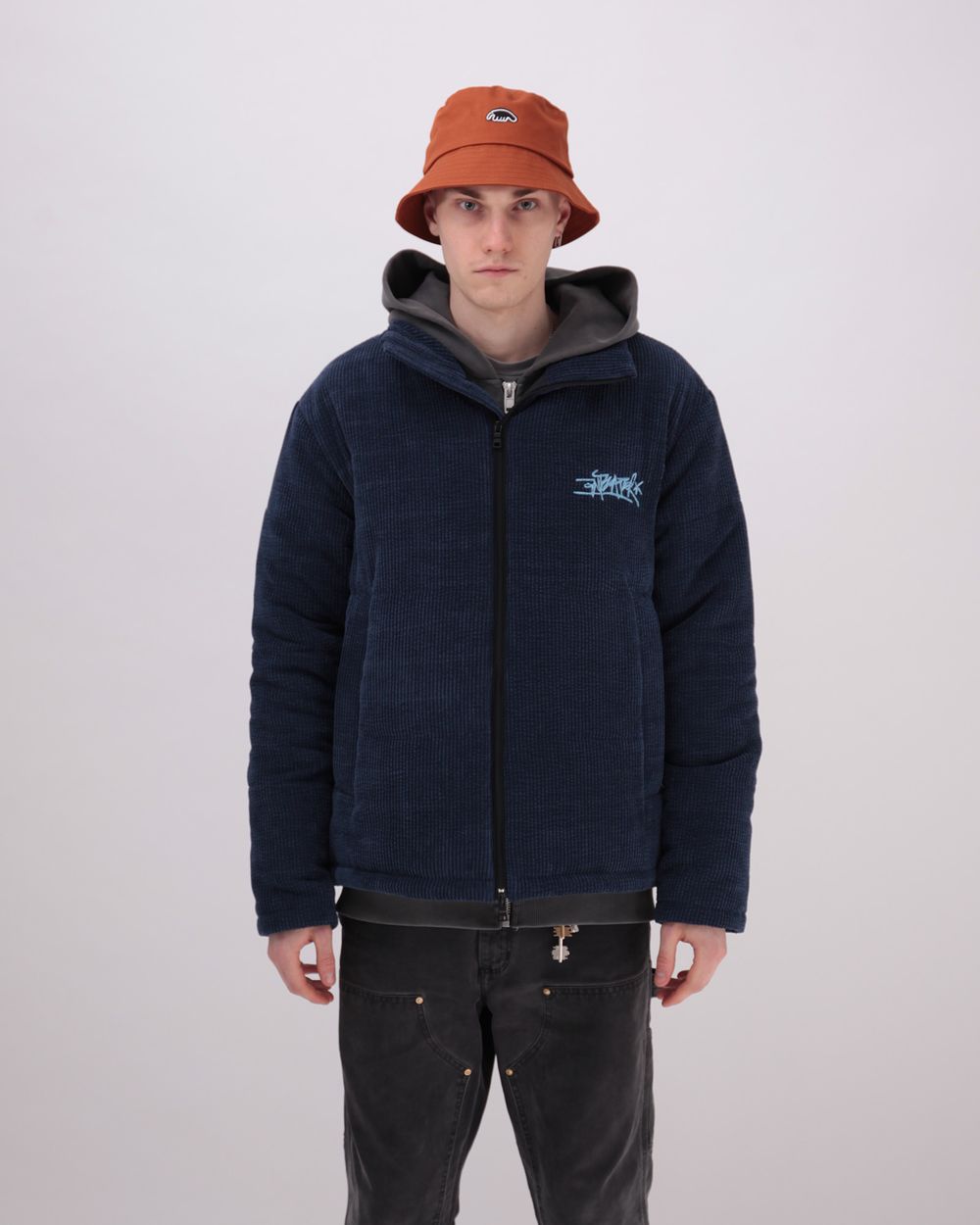 Пуховик Anteater Downlight Velvet Синяя