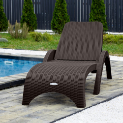 Шезлонг RATTAN Цвет: Коричневый