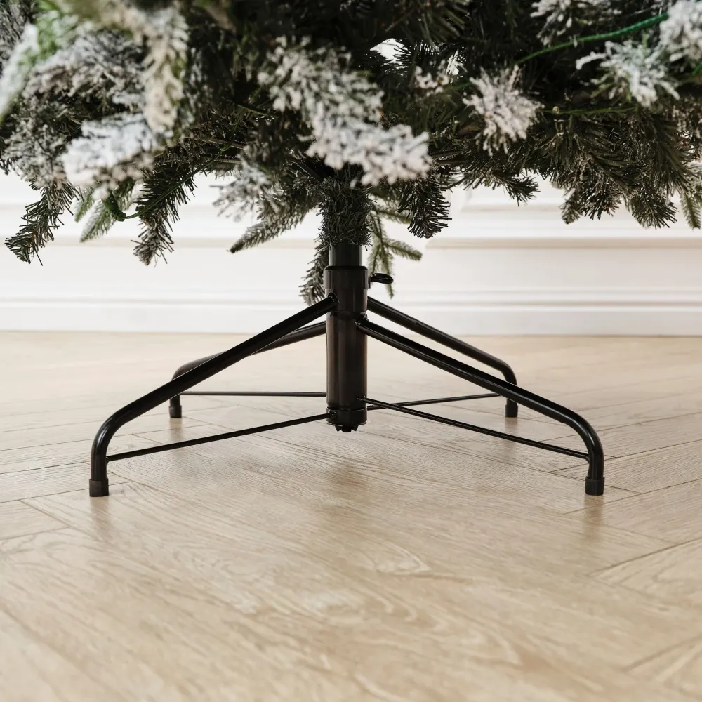 Заснеженная елка с шишками «ile Grande» (Литая+пвх) 180 см / 1,8 м