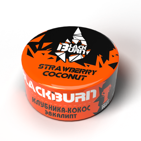 Табак Black Burn "Strawberry Coconut" (Клубника с кокосом и эвкалиптом) 25гр