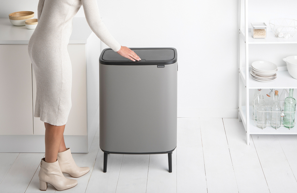 Мусорный бак Bo Touch Bin HI 60л Brabantia Минерально-серый