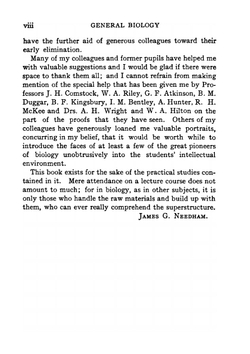 General biology. A book of outlines and practical studies for the general student | James G. Needham