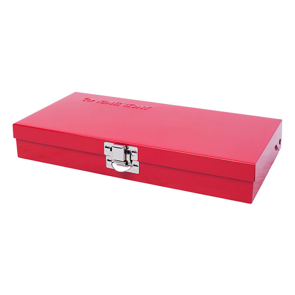 KING TONY (2530CR) Набор торцевых головок с принадлежностями 1/4", 6-гранные, 4-12 мм и 5/32"-1/2", 30 предметов