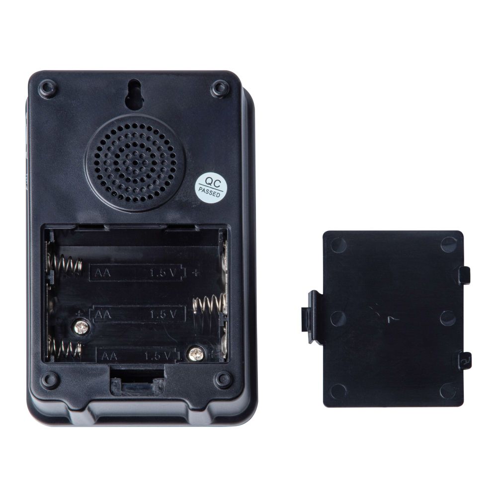 UDB-016W-R1T1-38S-150M-BL-SL Звонок беспроводной. Радиус действия 150м. Черный с серебристым. ТМ Uniel