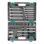 Набор инструментов, 1/2", CrV, пластиковый кейс 31 предмет Stels