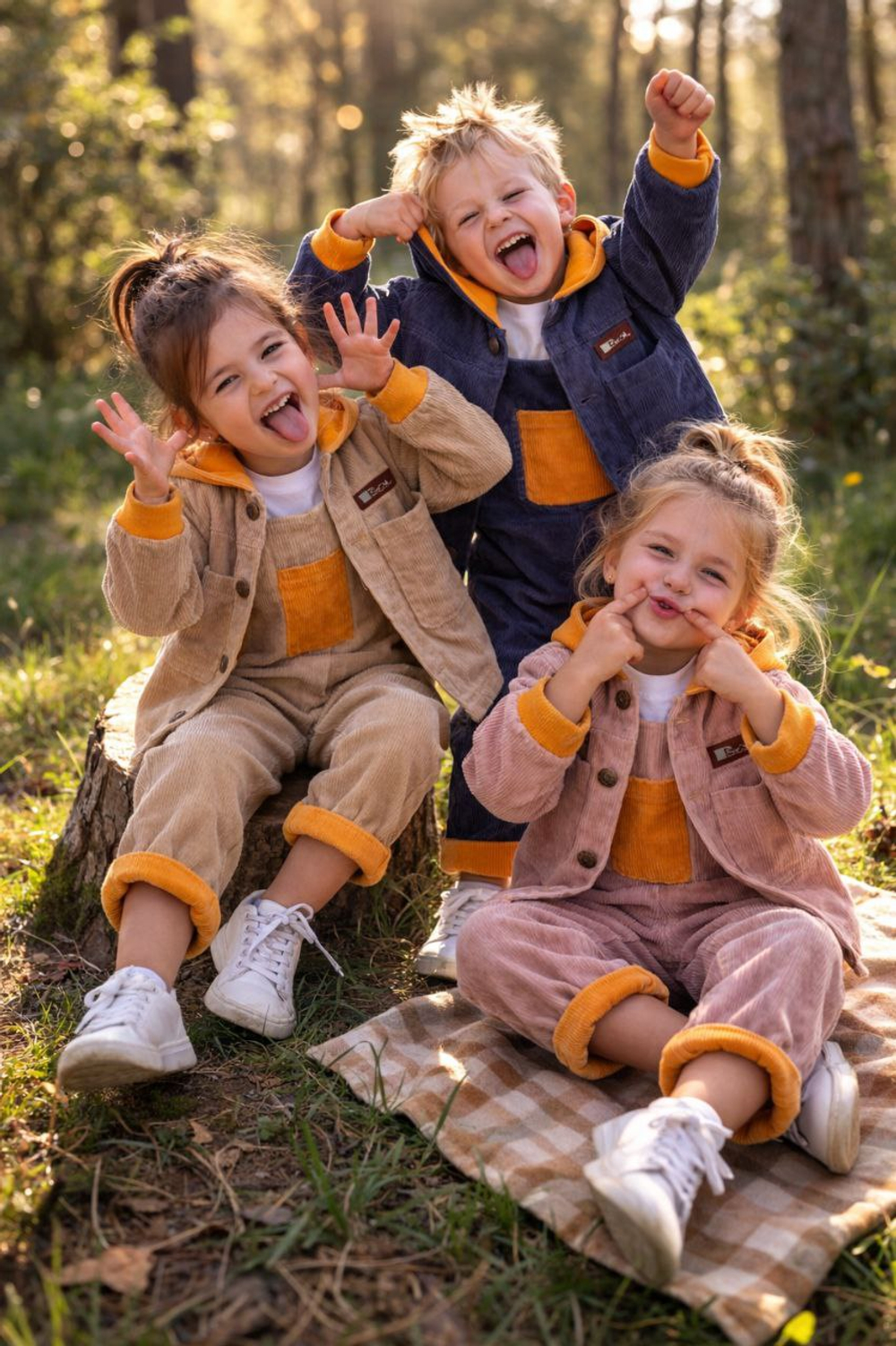 Вельветовый костюм Светлый Кофе