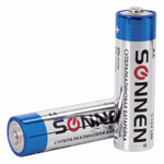 Батарейки комплект 10 шт. SONNEN Super Alkaline АА (LR6 15А) алкалиновые пальчиковые в коробке (6 штук в упаковке)
