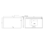 Зеркало прямоугольное Armadi Art Modern 120*70см 543-120-B подсветка, сенсор, антизапотевание, BLACK